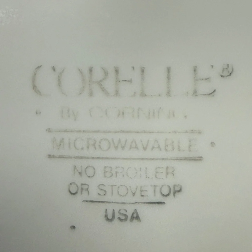 Corelle Forever Yours Pink and Blue Dinnerware Set with Heart Design set of 4
